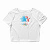 retro los angeles 1984 olympic games Crop Top
