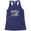 she was short, fat and had a big mouth! Racerback Tank