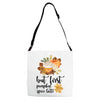 but first pumpkin spice Adjustable Strap Totes