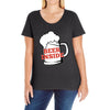 Beer Inside Ladies Curvy T-Shirt