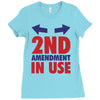2nd amendment in use Ladies Fitted T-Shirt