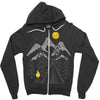 camp fire Zipper Hoodie