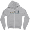 evolution of espionage Zipper Hoodie