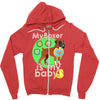 my boxer is my baby1 Zipper Hoodie