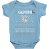 gemini christmas ugly sweater Baby Onesie