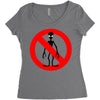 stop alien Women's Triblend Scoop T-shirt
