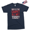 why is the carpet all wet todd.. Exclusive T-shirt
