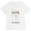 never let work V-Neck Tee