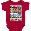 vw camper van fronts, ideal gift or birthday present Baby Bodysuit