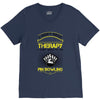 I Dont Need Therapy Need Pin Bowling V-Neck Tee