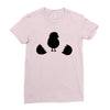 Chicken and Little Chick Ladies Fitted T-Shirt