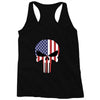 skull u.s.a. back Racerback Tank