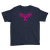 breast cancer ribbon with wing Youth Tee