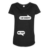 I am Hungry! - Me Too! Mom and Baby Talking Maternity Scoop Neck T-shirt