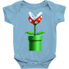 nintendo mario brothers piranha plant Baby Onesie