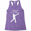 alternatives to war play cricket batting anti war stencil tour Racerback Tank