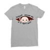 April Peeking Out Asian Baby Boy Ladies Fitted T-Shirt