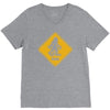 big foot xing big foot crossing sasquatch V-Neck Tee