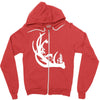 deer antler with buck forest Zipper Hoodie
