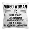 Virgo Woman Throw Pillow