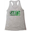 santa green glitter Racerback Tank