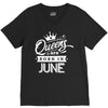 Queens Are Born In June V-Neck Tee