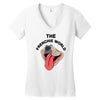 the frenchie world Women's V-Neck T-Shirt