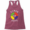 simon says funny Racerback Tank