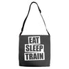 v5 eat sleep train Adjustable Strap Totes