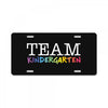 Team Kindergarten License Plate