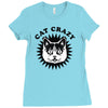 cat crazy Ladies Fitted T-Shirt