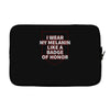 i wear my melanin like a badge of honor Laptop sleeve