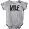 milf  man i love fishing Baby Onesie