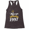 kings are born in 1997 Racerback Tank