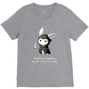 grim bunny V-Neck Tee