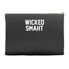 wicked smaht funny Accessory Pouches