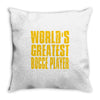 world greatest bocce Throw Pillow