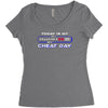 cheat day Women's Triblend Scoop T-shirt