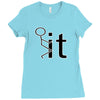 funny sweat Ladies Fitted T-Shirt