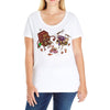 bar fight Ladies Curvy T-Shirt