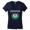 snowman christmas Women's V-Neck T-Shirt