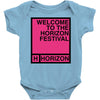 welcome to the horizon festival Baby Bodysuit