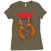 wiener wars dachshund dogs Ladies Fitted T-Shirt