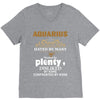 Aquarius Hated By Many Wanted By Plenty Disliked By Some Confronted By V-Neck Tee
