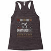 santa sagittarius christmas ugly t shirts Racerback Tank