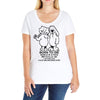 born to die, world a fuck Ladies Curvy T-Shirt