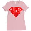 super mom 1 png Ladies Fitted T-Shirt