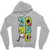 zombie font Zipper Hoodie