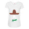 ladies sombrero  funny retro mexico mustache designer Maternity Scoop Neck T-shirt