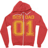 1 best dad Zipper Hoodie